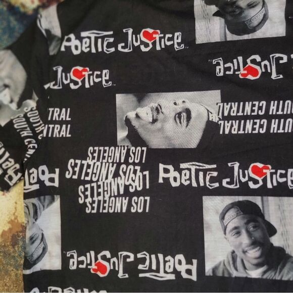 Hybrid Apparel Poetic Justice Tupac Shakur Rare Version Size Medium - Picture 10 of 14